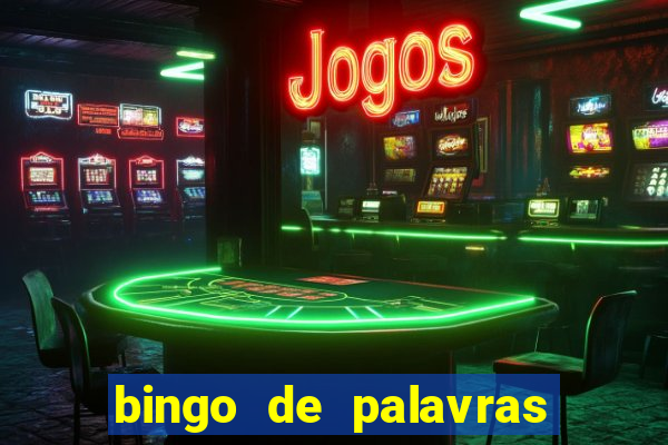 bingo de palavras cha de bebe