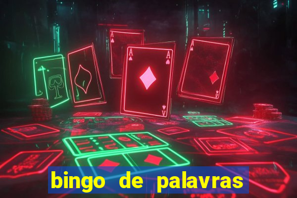 bingo de palavras cha de bebe